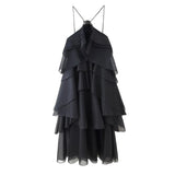Phatbird Ruffle Smock Long Maxi Dress