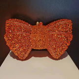 Phatbird Rhinestone Bow Clutch Bag