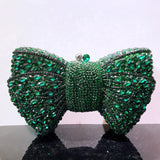 Phatbird Rhinestone Bow Clutch Bag