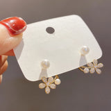 Luxury Zircon Pearl Earrings