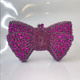 Phatbird Rhinestone Bow Clutch Bag
