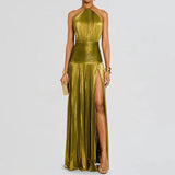 Phatbird Halter Maxi Sleeveless  Dress