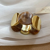 Phatbird Smudged Resin Geometric Bracelet