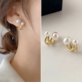 Luxury Zircon Pearl Earrings