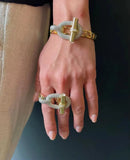 Phatbird Buckle Bracelets and Ring Stainless Steel Set