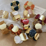 Phatbird Smudged Resin Geometric Bracelet