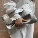 Phatbird Crocodile pattern leather handbag