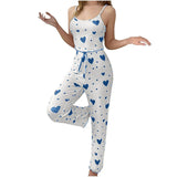 Phatbird Heart Print Pajama Set