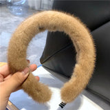 Luxury Real Mink Fur Headband