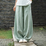Phatbird cotton wide leg bloomer trousers with high elasticated waist - view 7