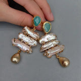 Phatbird Pearl Green Stud Earrings