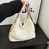 Phatbird Floral Crochet Boho Tote Bag