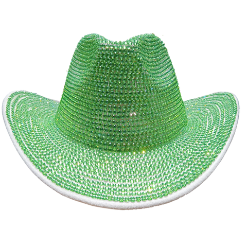 PHATBIRD Red faux Rhinestone Fedora Hat