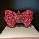 Phatbird Rhinestone Bow Clutch Bag