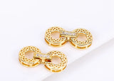 Phatbird 18K Gold Inlaid Zircon Clasps