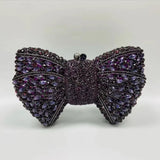 Phatbird Rhinestone Bow Clutch Bag