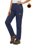Blue Grey Fleece Lined Ski Pants