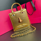 Phatbird Red Smiling Face Crossbody Bag