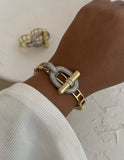 Phatbird Buckle Bracelets and Ring Stainless Steel Set