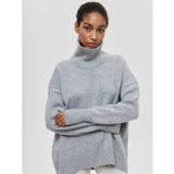 Phatbird Velvet-Touch Ruched Mock Neck Sweater