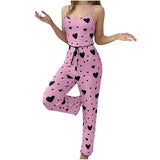 Phatbird Heart Print Pajama Set