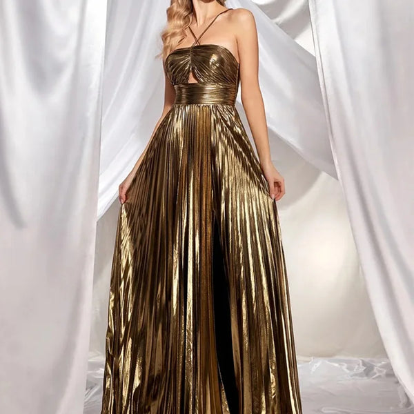 Phatbird Halter Maxi Sleeveless  Dress