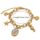 Phatbird Waterproof Starfish & Seashell Bracelet