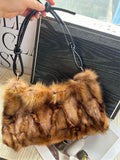 Winter Fox Fur Women's Fashion Bag