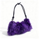 Winter Fox Fur Women's Fashion Bag