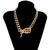 Phatbird Heavy Metal Belt Choker Necklace