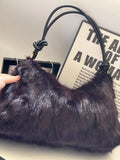 Real Fur Shoulder Bag Women