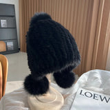 Luxury Mink Fur Beanie
