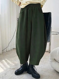 Phatbird high waist cotton harem trousers with tapered ankle - view 12