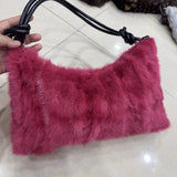 Real Fur Shoulder Bag Women