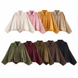 Suede Bomber Lapel Jacket