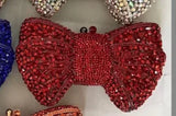 Phatbird Rhinestone Bow Clutch Bag