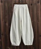Phatbird cotton wide leg bloomer trousers with high elasticated waist - view 8