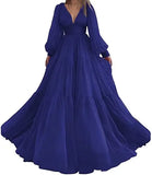 Tulle Princess V-Neck Gown