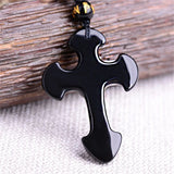Phatbird Cross Pendant + Beads Necklace