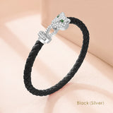 Phatbird Moonlight Cheetah Braided Leather Bracelet