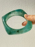 Phatbird Blue Twisted Irregular Square Round Summer Resin Bracelet