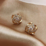 Luxury Zircon Pearl Earrings