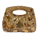 Phatbird Green Big Stone Diamond Clutch Bag