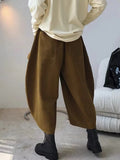 Phatbird high waist cotton harem trousers with tapered ankle - view 3