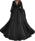 Tulle Princess V-Neck Gown