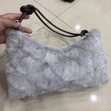 Real Fur Shoulder Bag Women