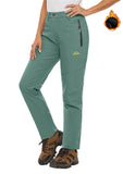 Blue Grey Fleece Lined Ski Pants