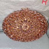 Phatbird Rose gold Rhinestone Clutch Bag