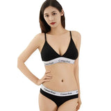 Women's Bra Set  with Steel Ring Design Traditional Style Gathered Nylon Fabric Cotton Lining Luxury Bra Set