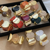 Phatbird Smudged Resin Geometric Bracelet